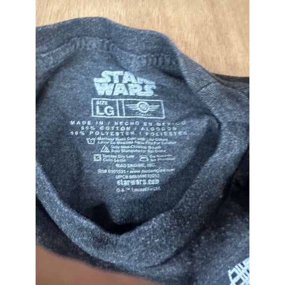 Star Wars Millennium Falcon Blueprint T Shirt Gray Short Sleeve Mens M - Picture 3 of 3